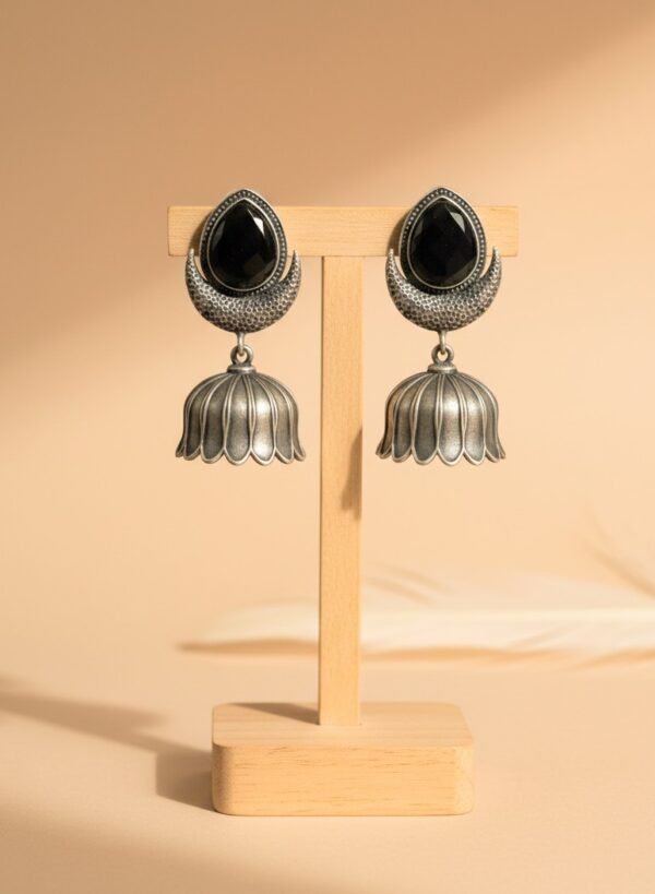 Padma Kala Lotus Jhumka Earrings