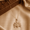 Radiant Daisy Crystal Pendant Necklace
