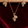 Floral Rosette Crystal Pendant Necklace