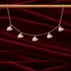 Heart Charm Crystal Pendant Necklace