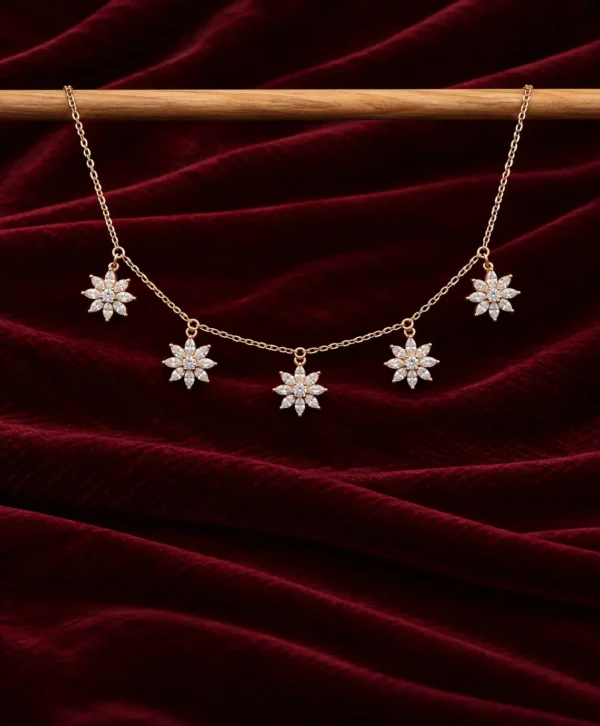 Starburst Crystal Pendant Necklace