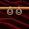 Crystal Double Loop Earrings