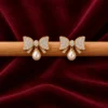 Crystal Bow Earrings