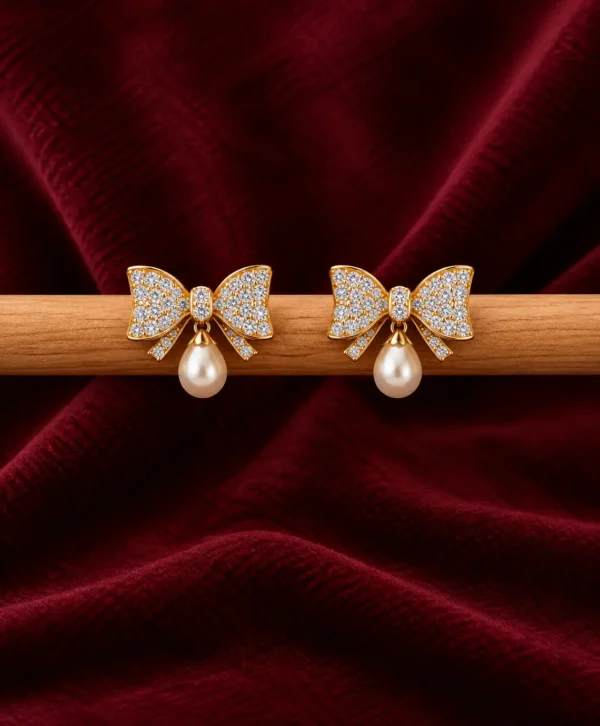 Crystal Bow Earrings