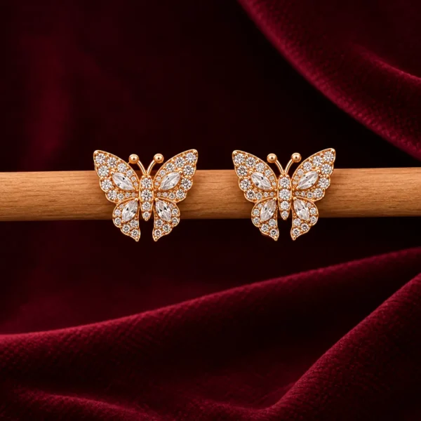 Crystal Butterfly Wings Earrings